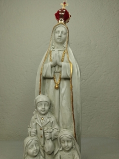 Imagem do Nossa Senhora de Fátima com Pastorinhos 20 cm