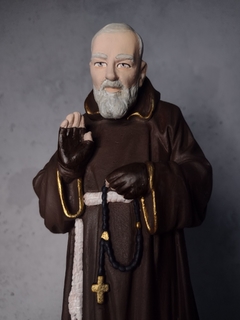 São Padre Pio 30 cm - gesso