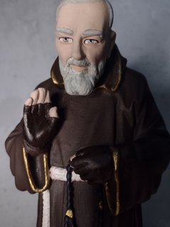 São Padre Pio 30 cm - gesso - comprar online