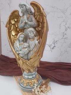 Sagrada família com o Anjo 32 cm - Sancte Ioseph