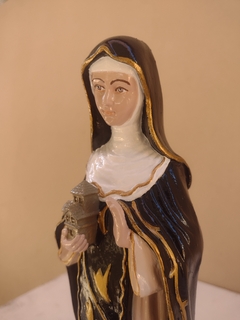 Santa Edwiges 33 cm gesso - loja online