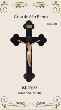 Crucifixo de látex 22 cm