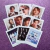 Set de polaroids con marco blanco