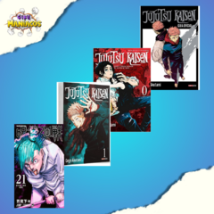 Pack Jujutsu Kaisen - Batalha De Feiticeiros - Fan Book + Zero + Vol. 01 ao 21