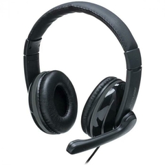 Imagem do Fone De Ouvido Headset Pro P2 - Cancelamento De Ruido - Pot. 30mw C/ Adapt. P3 Preto - Multilaser