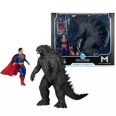 [Pré-venda] Two Pack Liga da Justiça vs. Godzilla vs. Kong DC Multiverse Superman vs. Godzilla