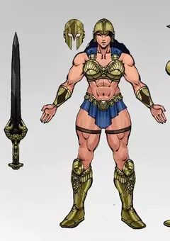 [Pré-venda] Figura de ação Brutal Realm Athena, a Deusa Guerreira, escala 1/12 - loja online