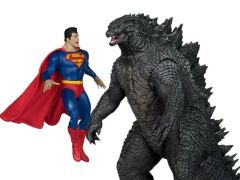 [Pré-venda] Two Pack Liga da Justiça vs. Godzilla vs. Kong DC Multiverse Superman vs. Godzilla na internet