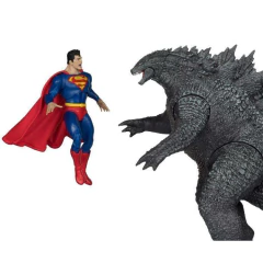 [Pré-venda] Two Pack Liga da Justiça vs. Godzilla vs. Kong DC Multiverse Superman vs. Godzilla na internet