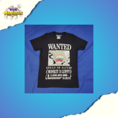 T-shirt One Piece Cartaz Wanted Luffy Gear 5 - Muki Geek