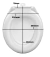 Assento Tampa Sanitário Vaso Oval Almofadado Atlas Primafer