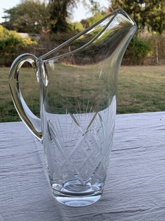 Jarra en cristal tallado. 27 cm de alto. - comprar online