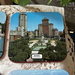 Juego x 6 Posa vasos deco con imagines Madrileñas. Sin uso a estrenar! - tienda online