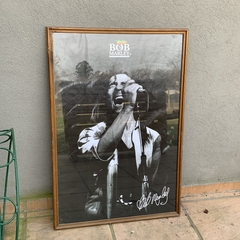 Cuadro en madera con vidrio y lamina Bob Marley. 65 x 95 cm