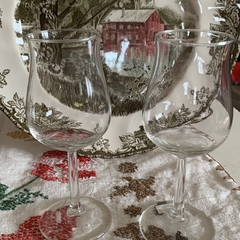 Par de copitas en cristal, con formita. Miden 15 cm de alto. - tienda online