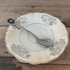 Cuchara en metal plateado. Escudo provincia de Mendoza. - tienda online