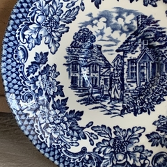 Plato ingles azul 14 cm - tienda online
