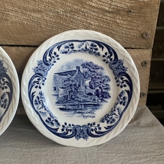 Plato ingles azul 15 cm diam en internet