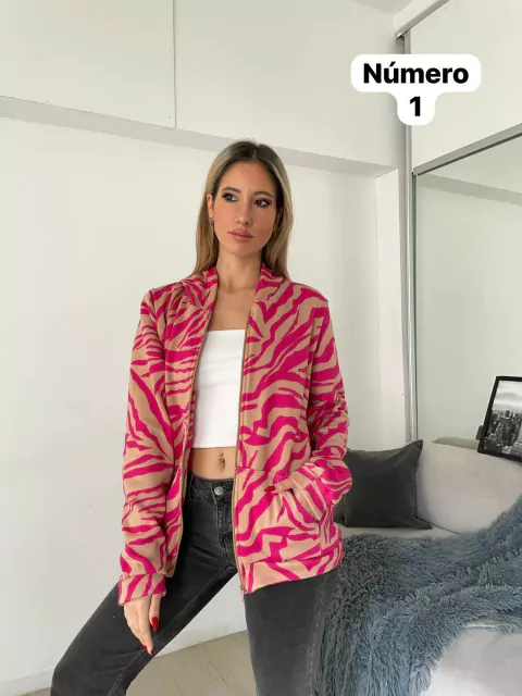 Campera de Frisa Estampada