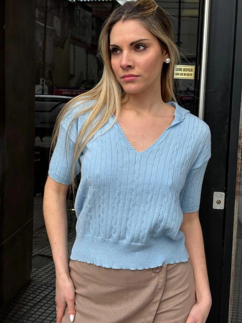 Remera tejida Emma - comprar online