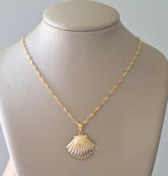 Colar Concha Dourada na internet