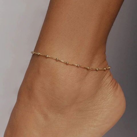 Tornozeleira Veneziana de Bolinhas 28cm