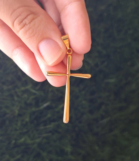 Pingente Cruz Palito 4cm
