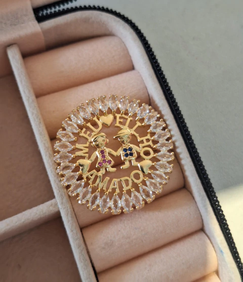 Pingente 1 meninos 1 Menina Collor 3cm