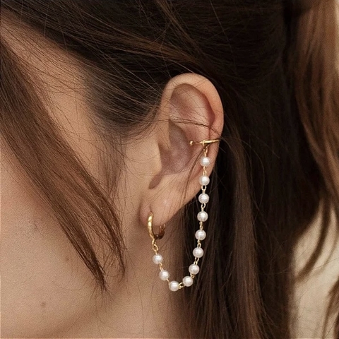 Brinco Earline Perolas ( 1 unidade)