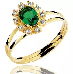 Anel de Formatura Tradicional Verde - comprar online