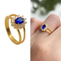 Anel de Formatura Tradicional Azul - comprar online