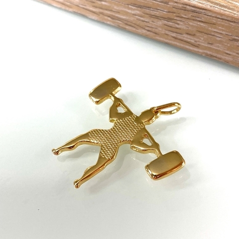 Pingente Levantamento de Peso 3cm - comprar online