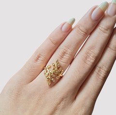 Anel Ramos de folhas - comprar online