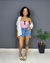Shorts Jeans Bordado na internet