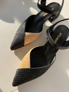 Zueco Mery Jane Rafia Duo en internet