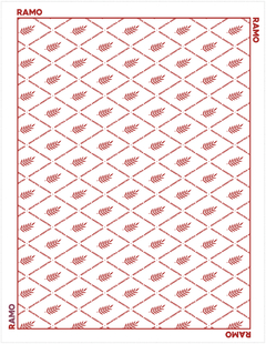 Repasador de cocina x4 - Rojo y Azul - comprar online
