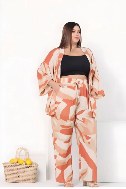 Conjunto Kimono Plus Size