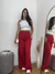 Imagem do Calça Pantalona Com Fenda Crepe