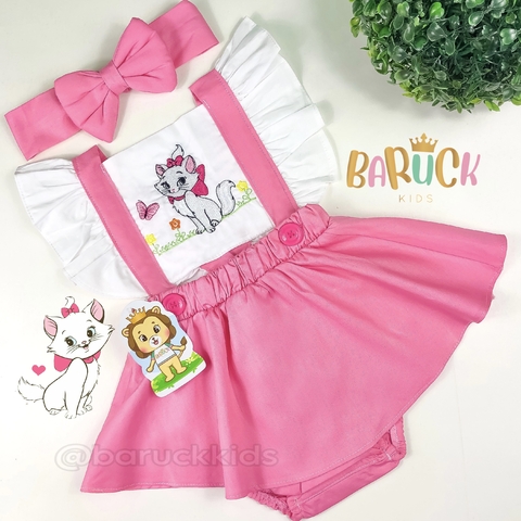 Romper Jardineira Gatinha Marie