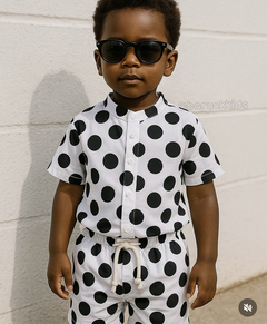 Conjunto Bolinhas black