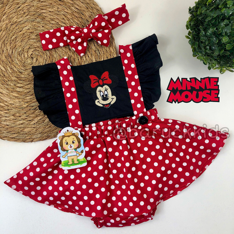 Romper Jardineira Minnie