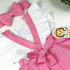 Romper Jardineira Gatinha Marie - Baruck kids