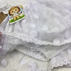 Jardineira Tule Branca - comprar online