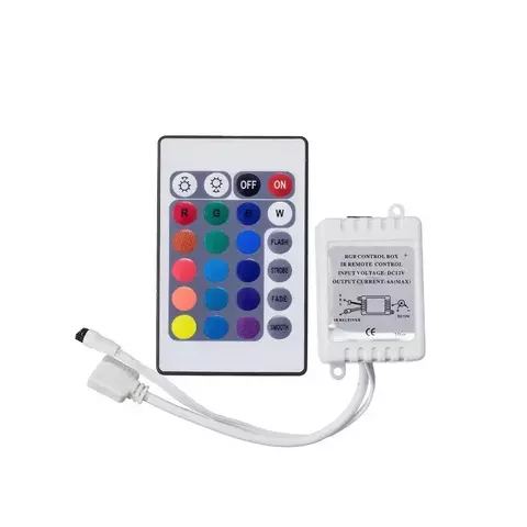 Controladora RGB 6A c/control IR - 24 botones - comprar online