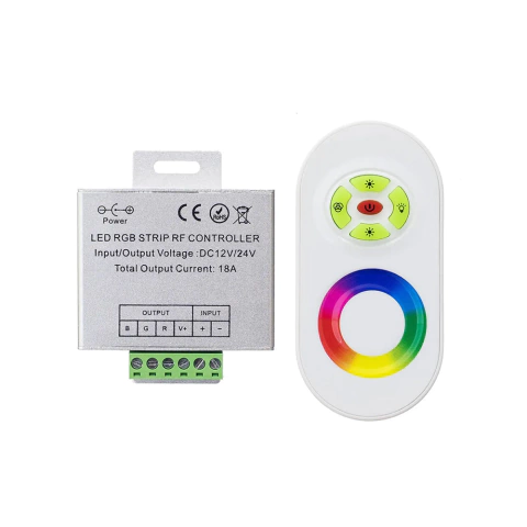 Controladora RGB 18A c/Control Touch RF