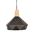 Lámpara Colgante ETHEOS Triangular 30cm E27 Negra