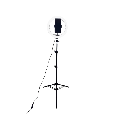 Aro de luz Led 10w ETHEOS 26cm con trípode p/ celular - comprar online
