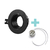 Spot movil embutir EMI1 Negro LEUK p/ dicroica c/ zocalo GU10 - Pack x10 en internet