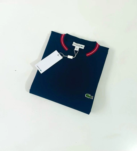 CAMISA BÁSICA LACOSTE -DETAILS - AZUL - comprar online