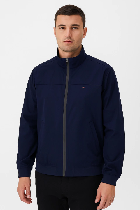 JAQUETA NYLON BASIC - AZUL - comprar online